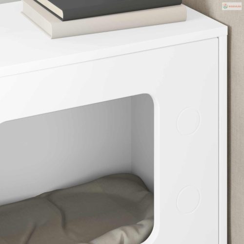 Macska Ház Fehér 51 x 30 x 52 cm Faanyag