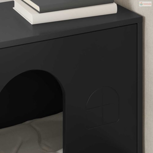 Macska Ház Fekete 51 x 30 x 52 cm Faanyag