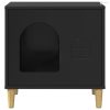 Macska Ház Fekete 51 x 30 x 52 cm Faanyag