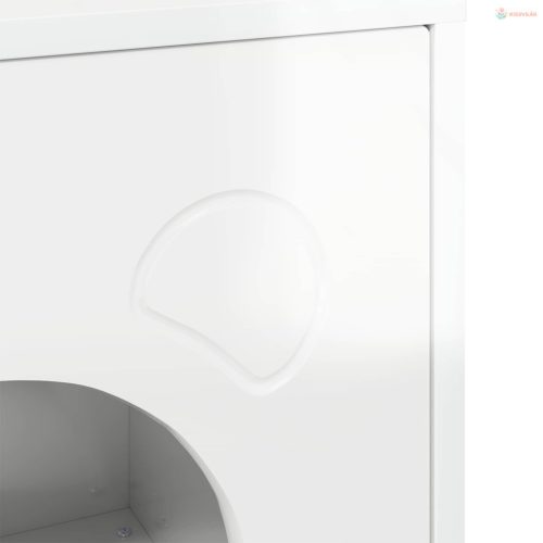 Macska Ház Fényes Fehér 42,5 x 40 x 53 cm Faanyag