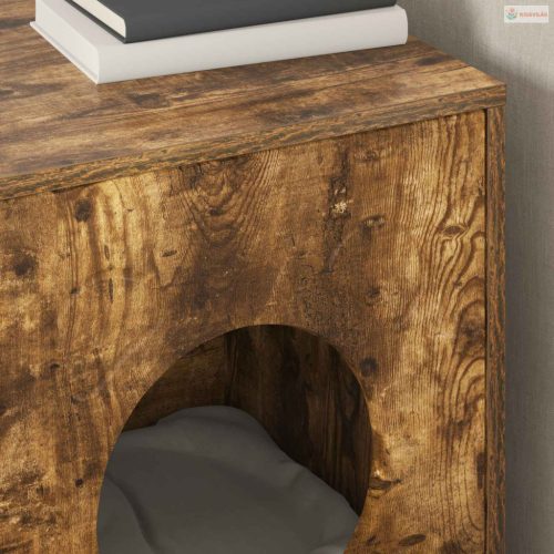 Macska Ház Füstölt tölgy 42,5 x 40 x 53 cm Faanyag