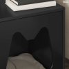 Macska Ház Fekete 42,5 x 40 x 53,5 cm Faanyag