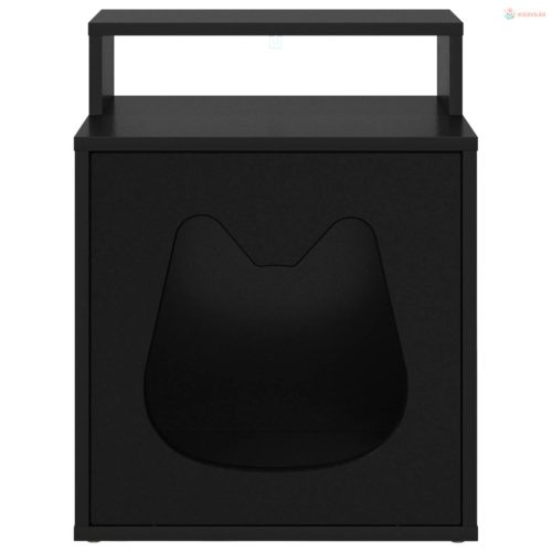 Macska Ház Fekete 42,5 x 40 x 53,5 cm Faanyag