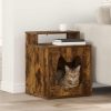Macska Ház Füstölt tölgy 42,5 x 40 x 53,5 cm Faanyag