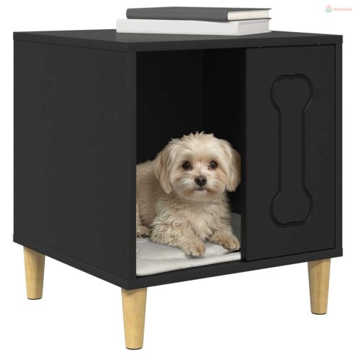 Kutyaház Fekete 44 x 42 x 49 cm Faanyag