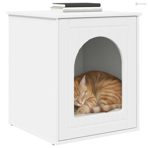 Macska Ház Fehér 53 x 52 x 62 cm Faanyag