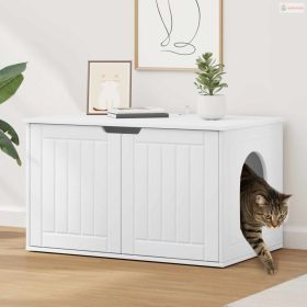 Macska Ház Fehér 85 x 55 x 50,5 cm Faanyag
