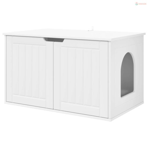 Macska Ház Fehér 85 x 55 x 50,5 cm Faanyag
