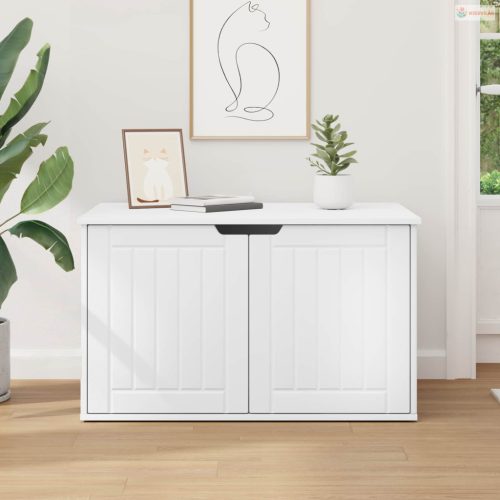 Macska Ház Fehér 85 x 55 x 50,5 cm Faanyag