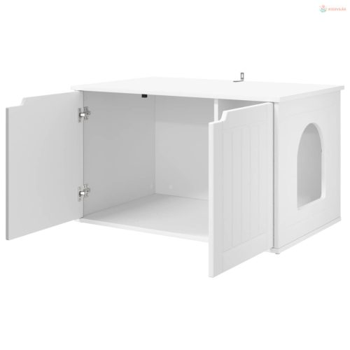 Macska Ház Fehér 85 x 55 x 50,5 cm Faanyag