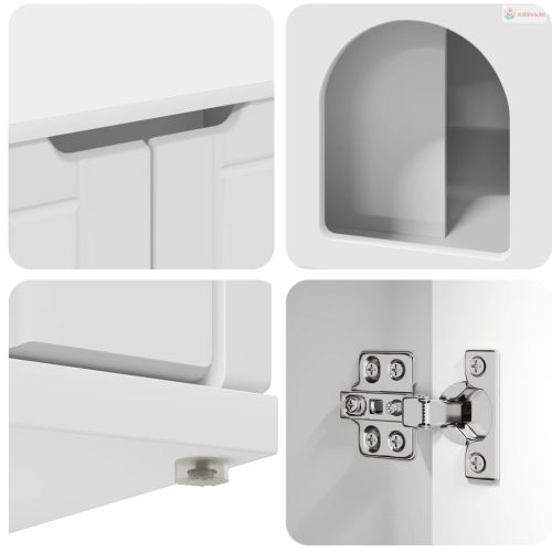 Macska Ház Fehér 85 x 55 x 50,5 cm Faanyag