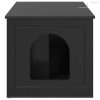 Macska Ház Fekete 85 x 55 x 50,5 cm Faanyag