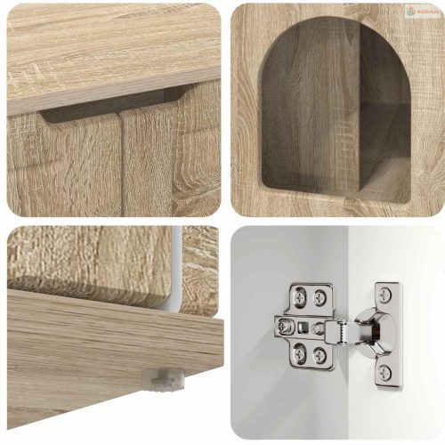 Macska Ház Sonoma 85 x 55 x 50,5 cm Faanyag