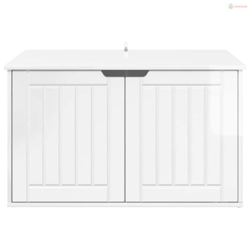 Macska Ház Fényes Fehér 85 x 55 x 50,5 cm Faanyag