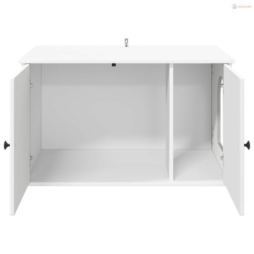 Macska Ház Fehér 85 x 55 x 50,5 cm Faanyag