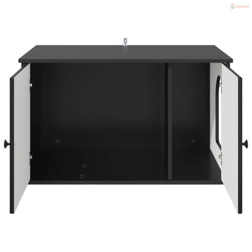 Macska Ház Fekete 85 x 55 x 50,5 cm Faanyag