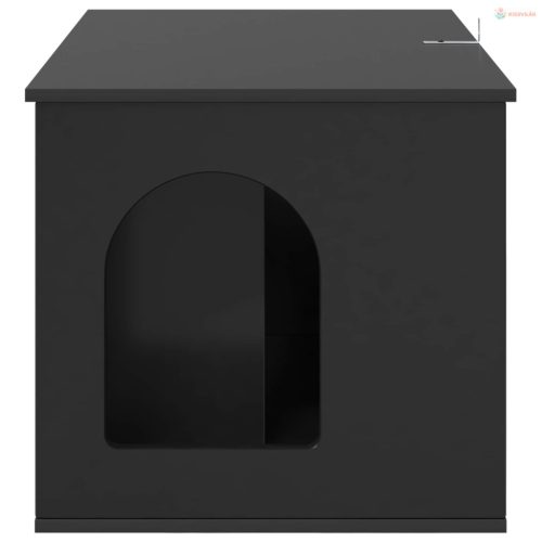 Macska Ház Fekete 85 x 55 x 50,5 cm Faanyag