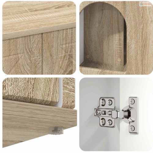 Macska Ház Sonoma 85 x 55 x 50,5 cm Faanyag