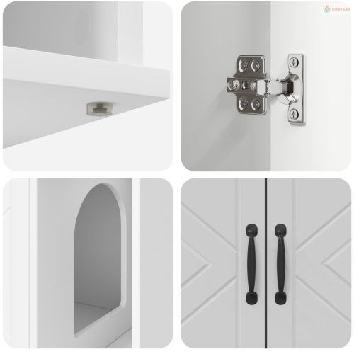 Macska Ház Fehér 85 x 55 x 50 cm Faanyag