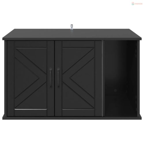 Macska Ház Fekete 85 x 55 x 50 cm Faanyag