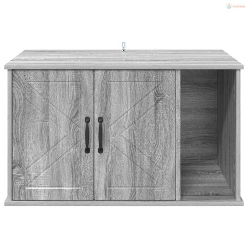 Macska Ház Szürke Sonoma 85 x 55 x 50 cm Faanyag