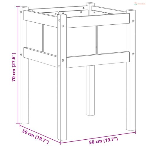 Kerti cserép Természet 50 x 50 x 70 cm Tömör fenyőfa