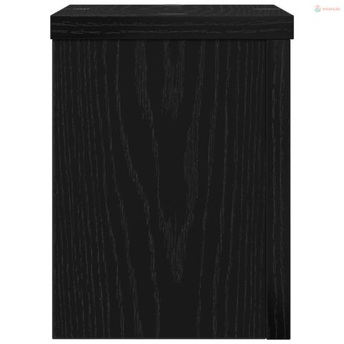 Növényállvány 2 pcs Fekete tölgy 15 x 15 x 20 cm Faanyag