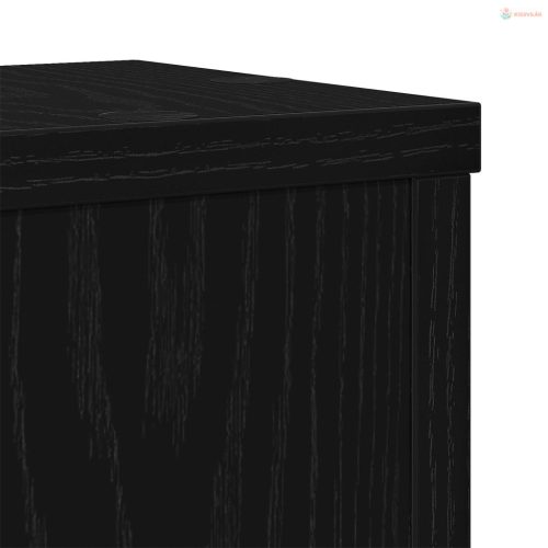 Növényállvány 2 pcs Fekete tölgy 15 x 15 x 20 cm Faanyag