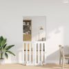 Hajtható állatkerítés 2 pcs Fehér 100,5 x 38 x 90 cm Mérnöki fa