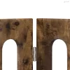 Hajtható állatkerítés 4 pcs Füstölt Tölgy 201 x 38 x 90 cm