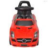 Piros lábbal tolható gyerekautó