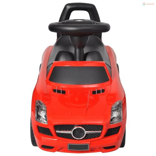 Piros lábbal tolható gyerekautó