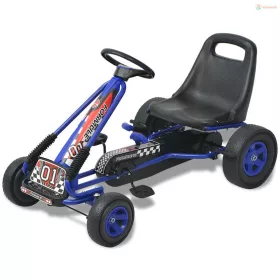 Pedálos gokart kocsi állítható üléssel kék