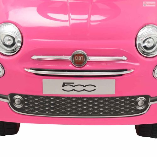 Rózsaszín ráülős Fiat 500 játékautó