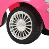 Rózsaszín ráülős Fiat 500 játékautó