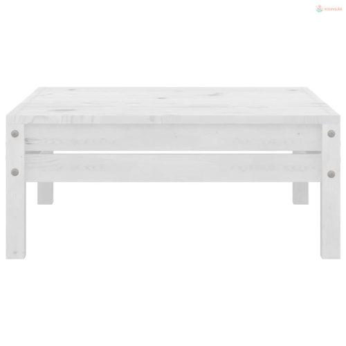 4 részes fehér tömör fenyőfa kerti ülőgarnitúra