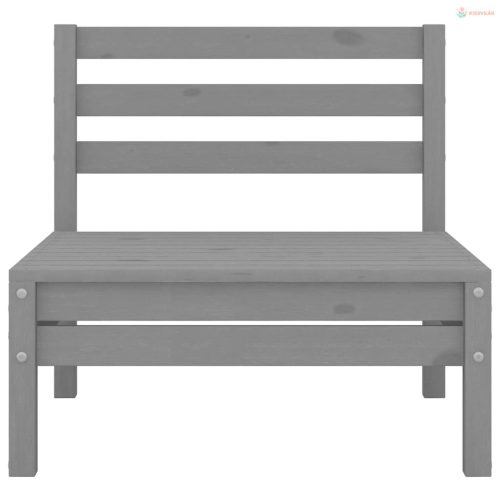 4 részes szürke tömör fenyőfa kerti ülőgarnitúra