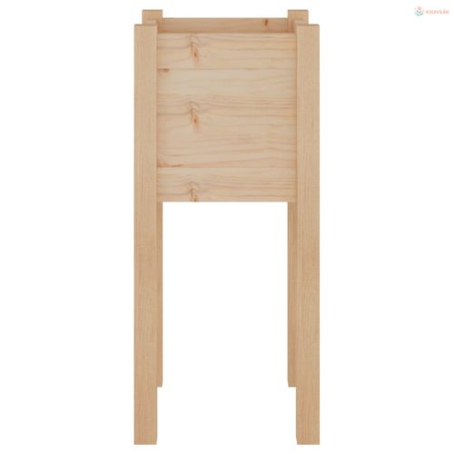 2 db tömör fenyőfa kerti virágtartó 31 x 31 x 70 cm