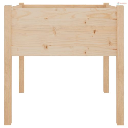 Tömör fenyőfa kerti virágtartó 70 x 70 x 70 cm