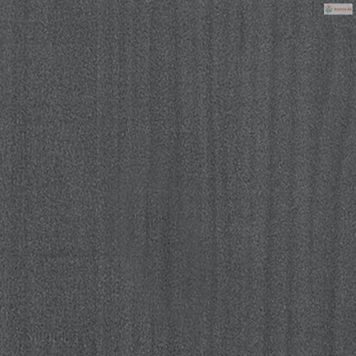 2 db szürke tömör fenyőfa kerti virágtartó 70 x 70 x 70 cm