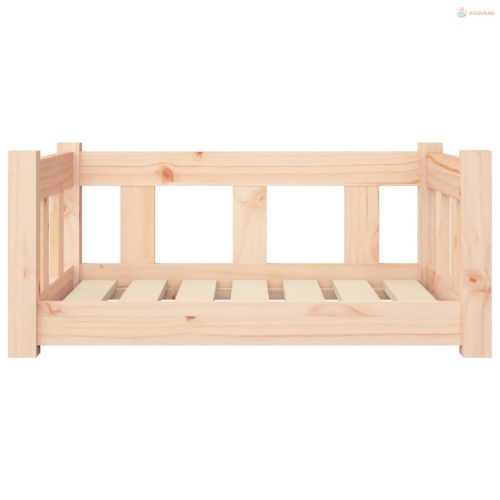 Tömör fenyőfa kutyaágy 65,5 x 50,5 x 28 cm