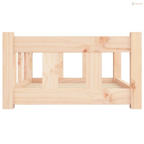 Tömör fenyőfa kutyaágy 65,5 x 50,5 x 28 cm