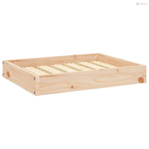 Tömör fenyőfa kutyaágy 61,5x49x9 cm