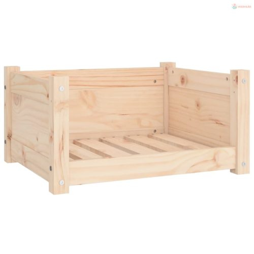 Tömör fenyőfa kutyafekhely 55,5 x 45,5 x 28 cm