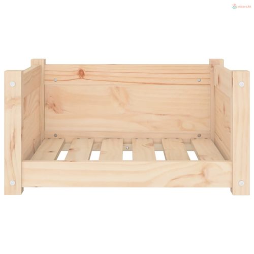 Tömör fenyőfa kutyafekhely 55,5 x 45,5 x 28 cm