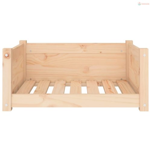 Tömör fenyőfa kutyafekhely 65,5 x 50,5 x 28 cm