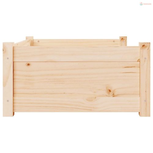 Tömör fenyőfa kutyaágy 75,5x55,5x28 cm