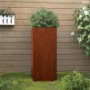 Corten acél növénytartó 32x29x75 cm