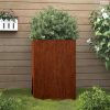 Corten acél növénytartó 42x38x75 cm