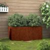 Corten acél növénytartó 62x30x29 cm